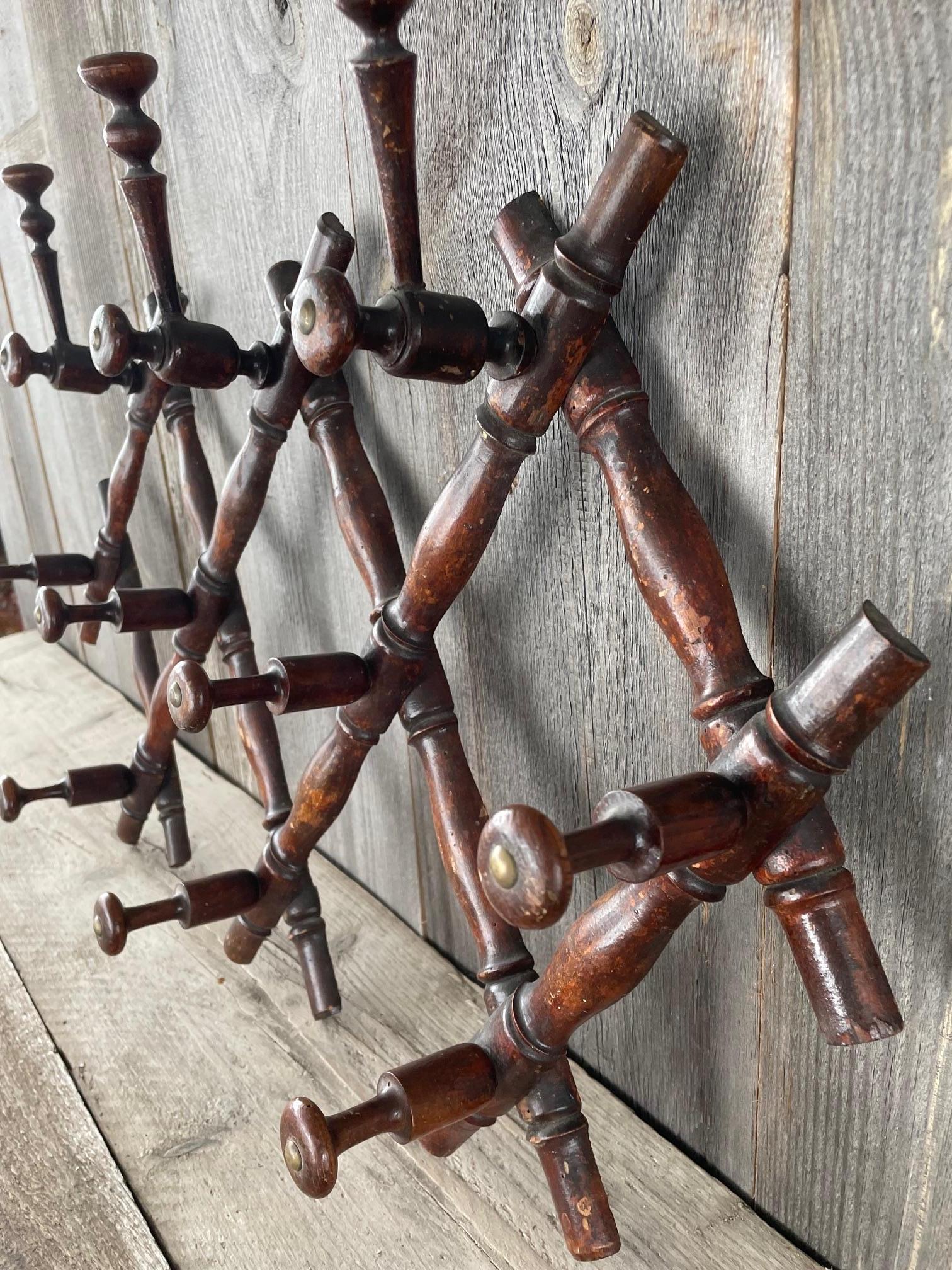 Art Deco Faux bamboo coat and hat rack