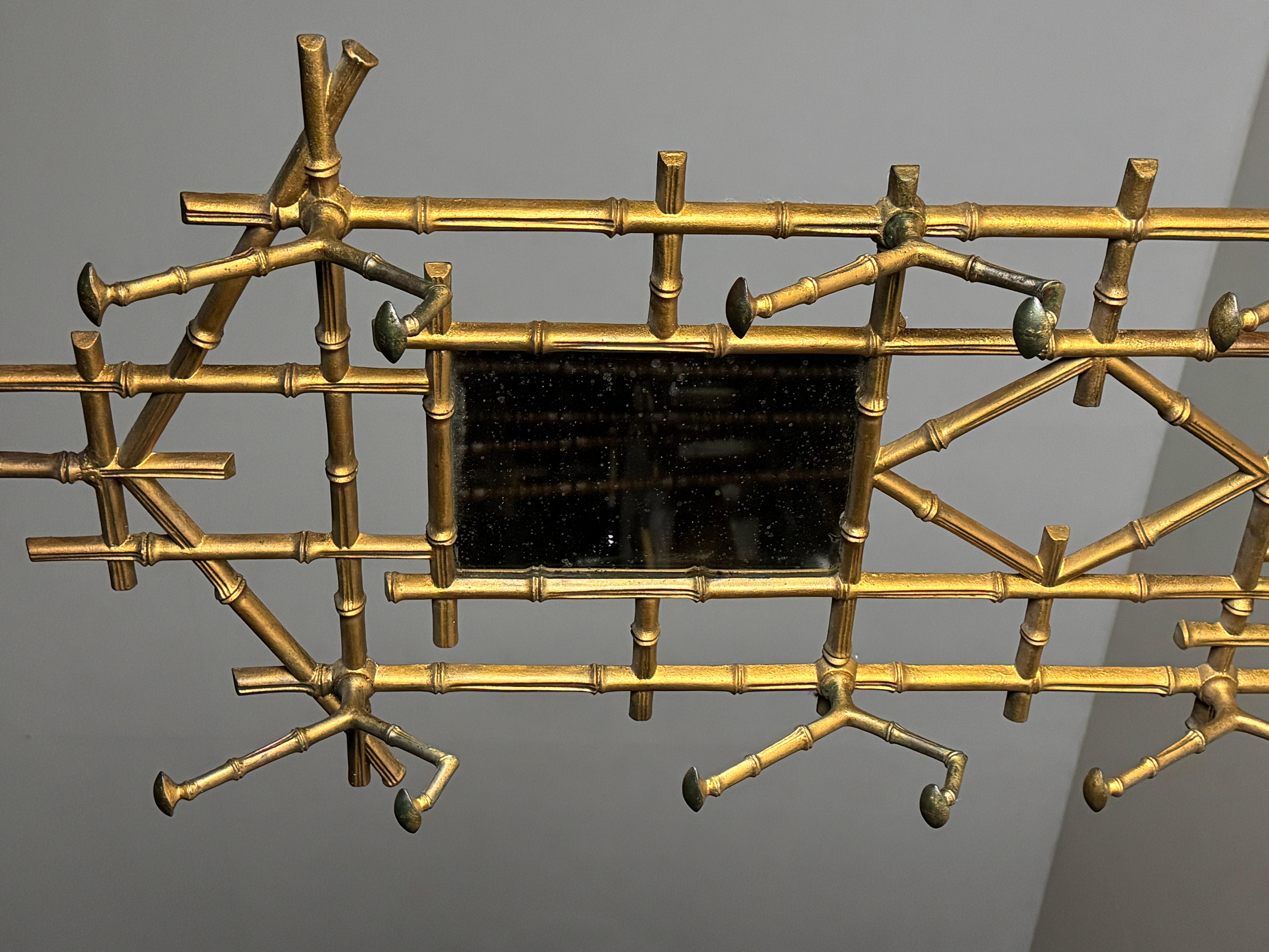 Faux Bamboo Coat Rack 19th century For Sale 4