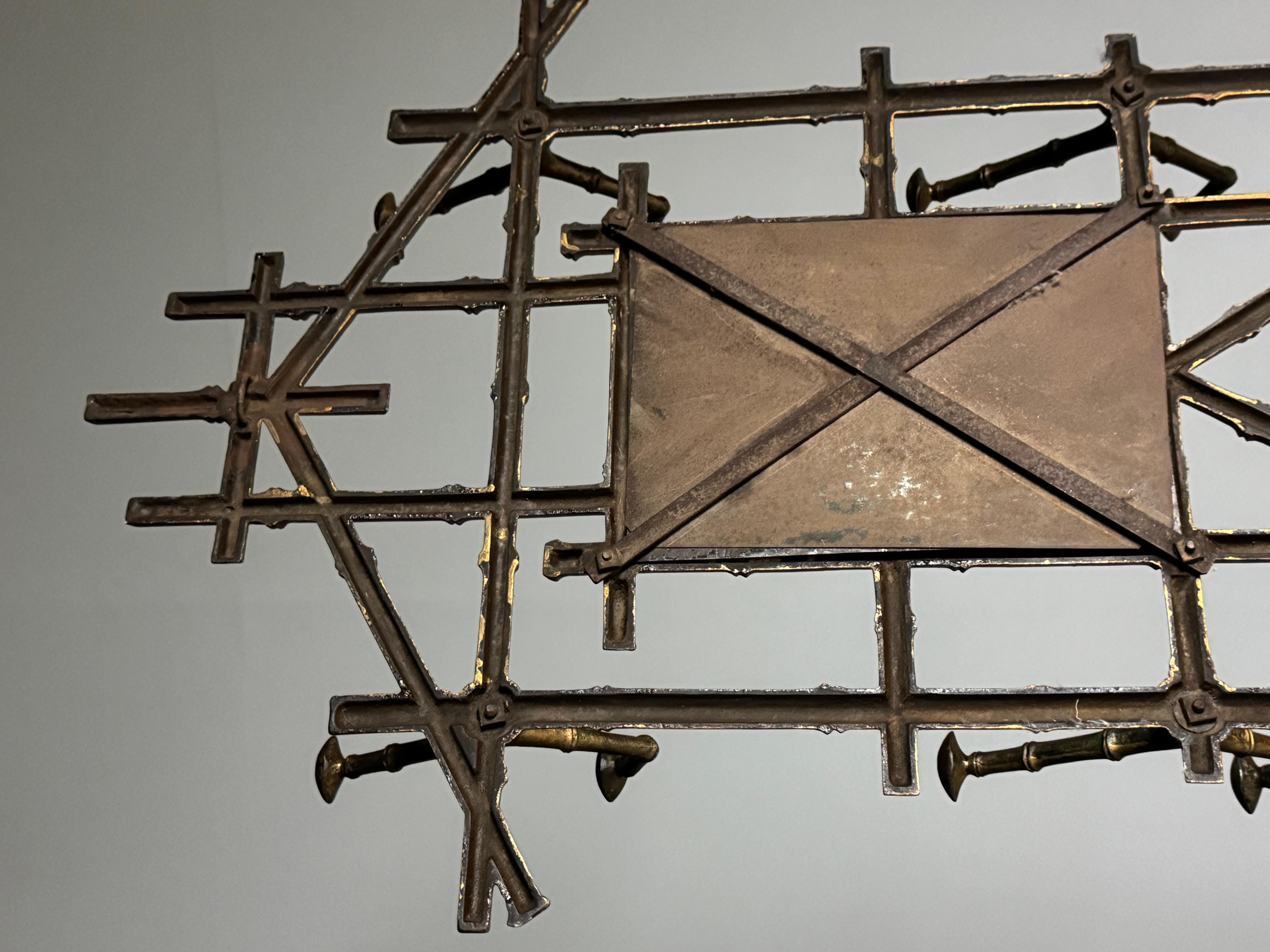 Faux Bamboo Coat Rack 19th century For Sale 7