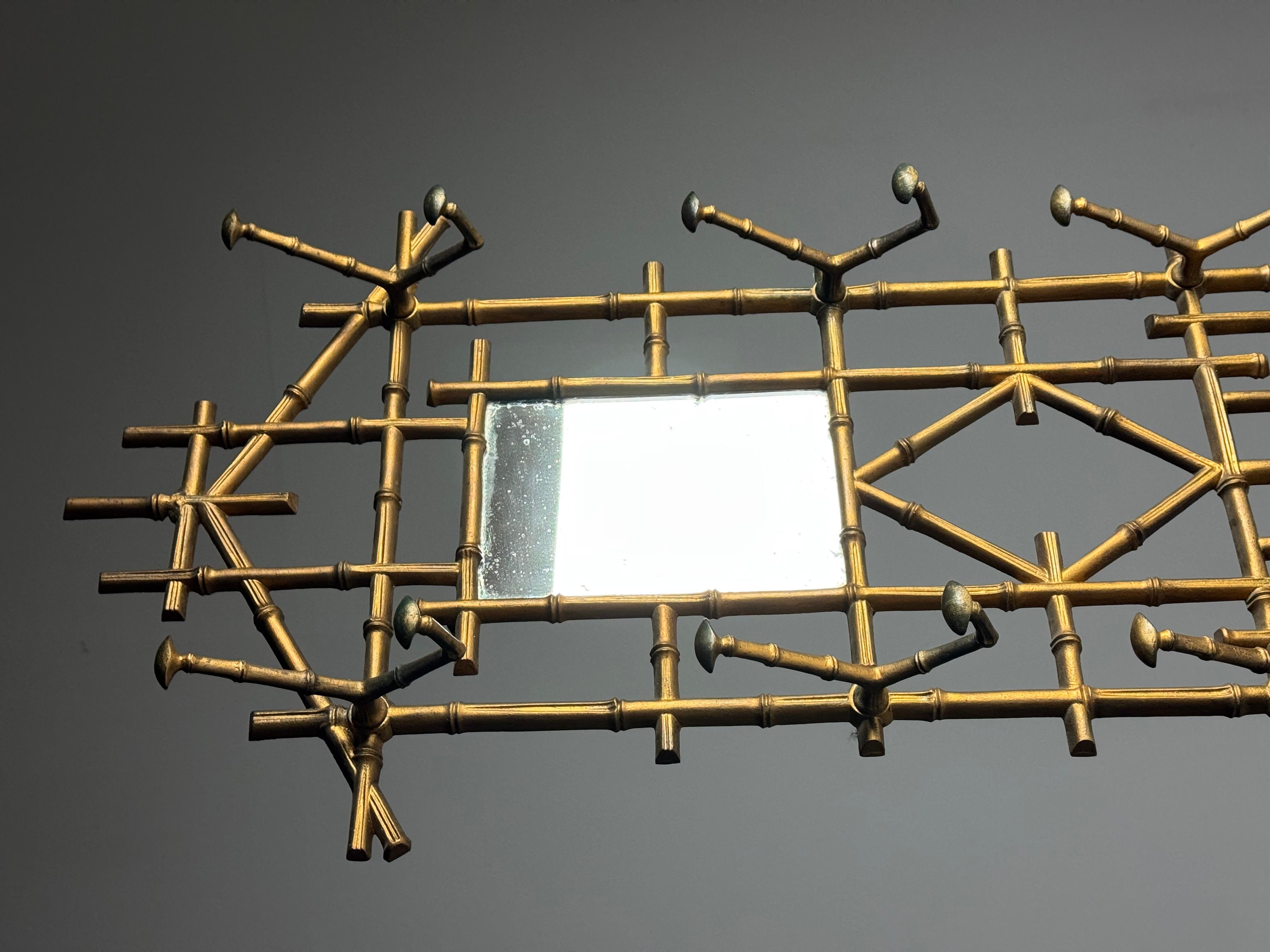 French Faux Bamboo Coat Rack 19th century For Sale