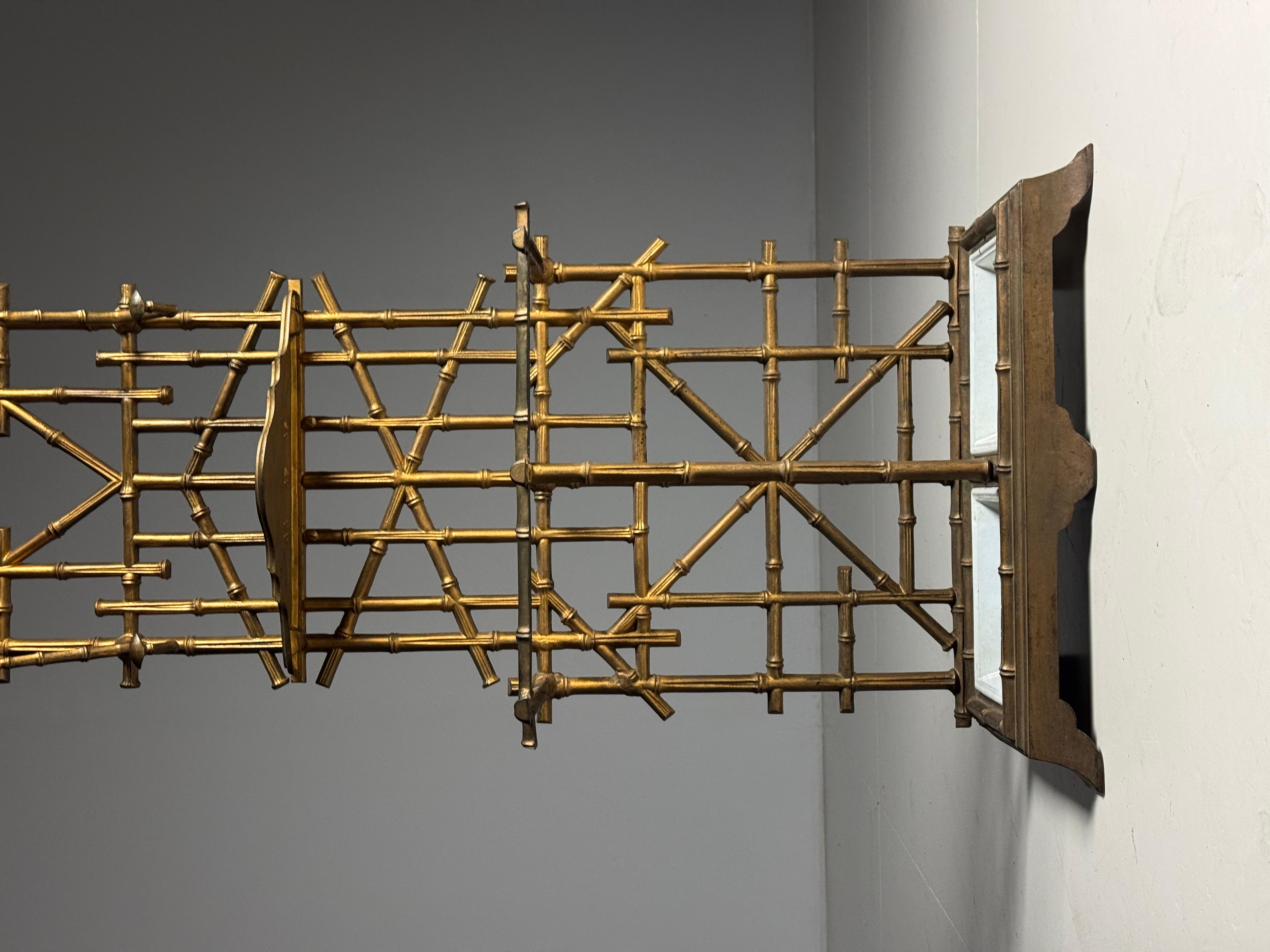 Faux Bamboo Coat Rack 19th century For Sale 1