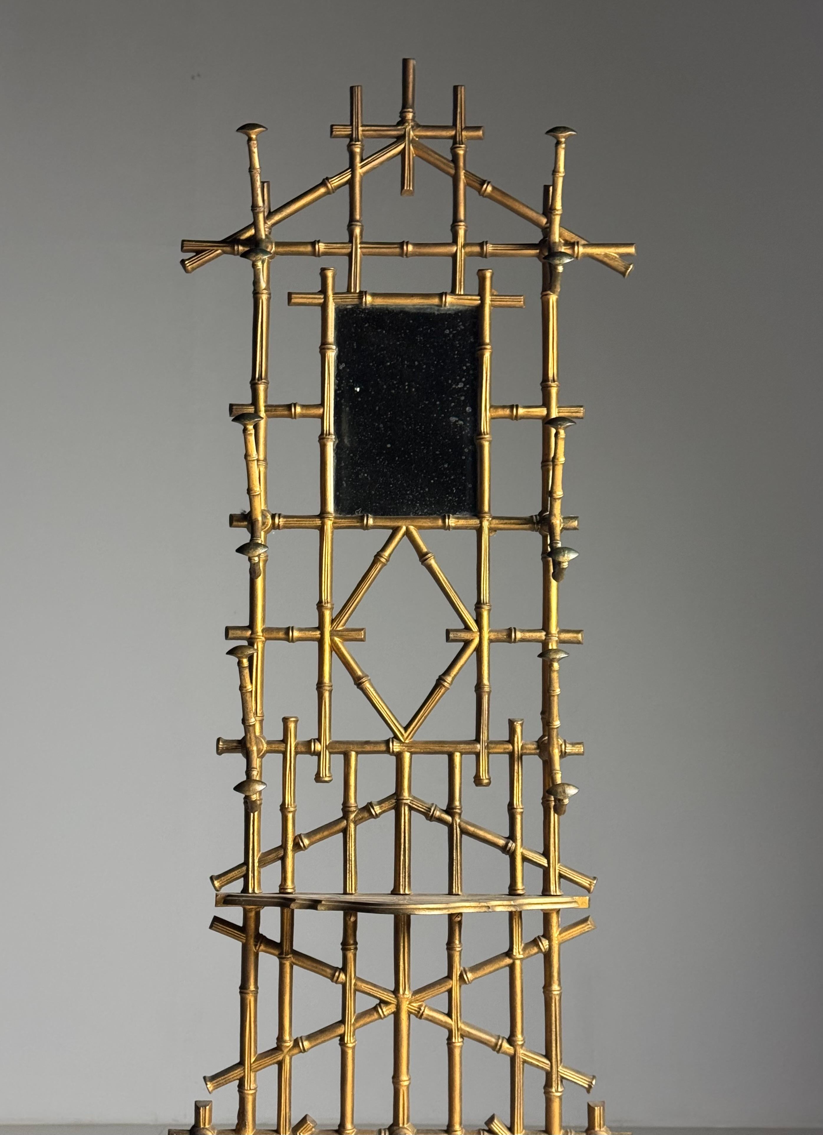 Faux Bamboo Coat Rack 19th century For Sale 2