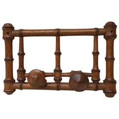 Antique Faux Bamboo Coat Rack, circa 1900