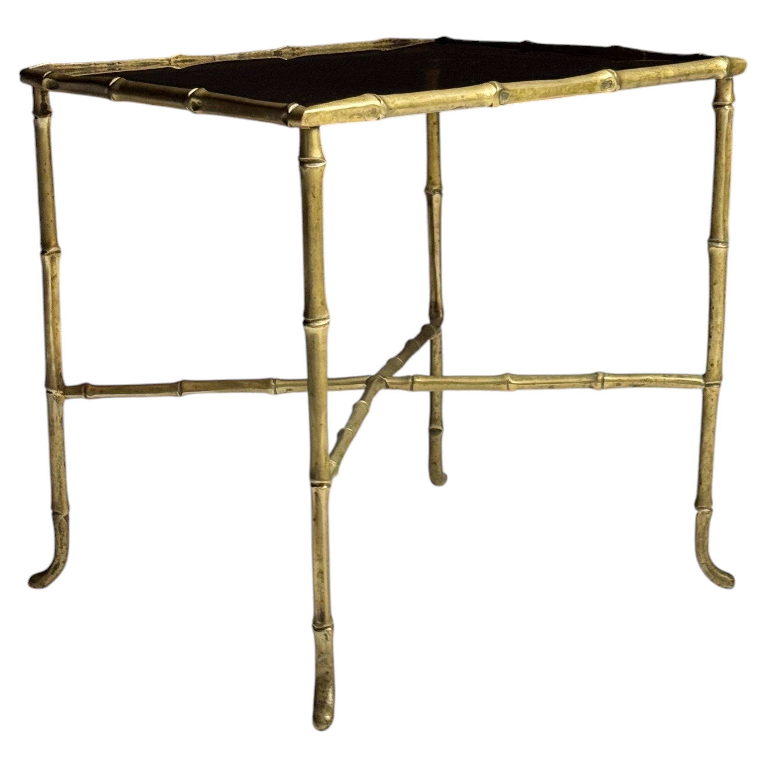 Faux bamboo cocktail table