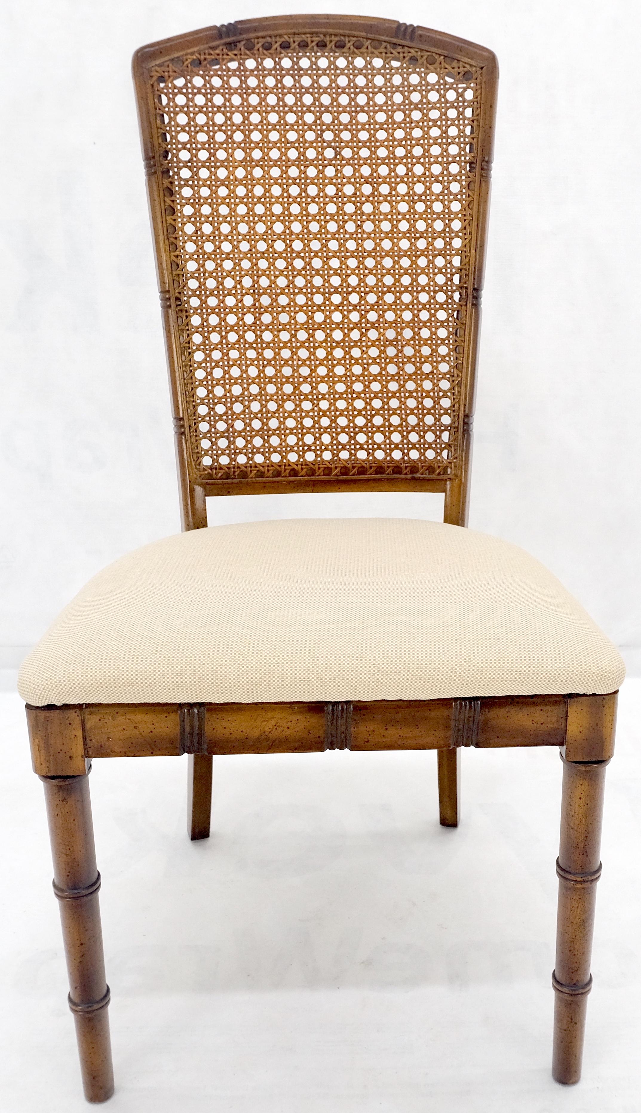 Tavolo da pranzo compatto in finto bambù 34x34 con 1 foglia  Set di 4 sedie MINT! in vendita 10