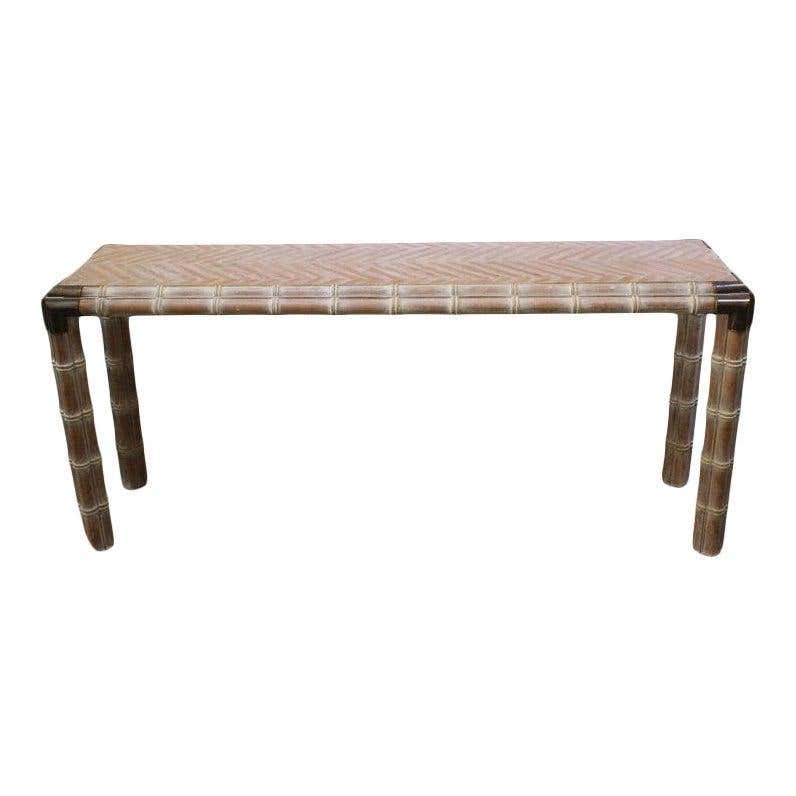 Pair of Clam Shell Console Bases at 1stDibs