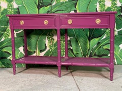 Faux Bamboo Console Table by Lane