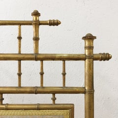 Faux Bamboo Decorative French Fire Screen