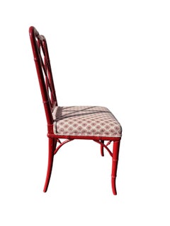 Faux-Bamboo Dining Chairs Set of 4