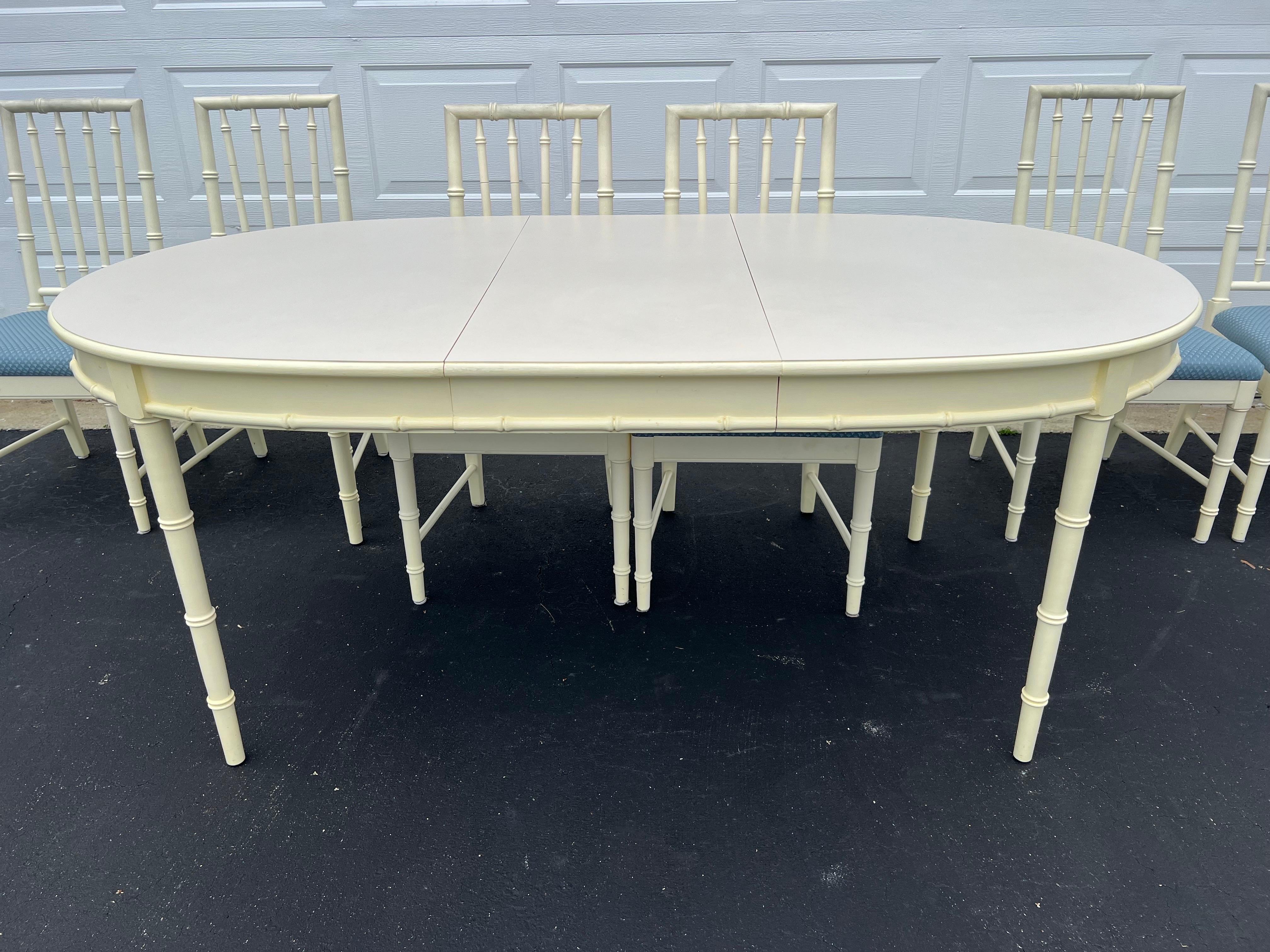 Chinoiserie Faux Bamboo Dining Set by Thomasville