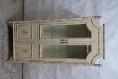 Faux Bamboo Display Cabinet
