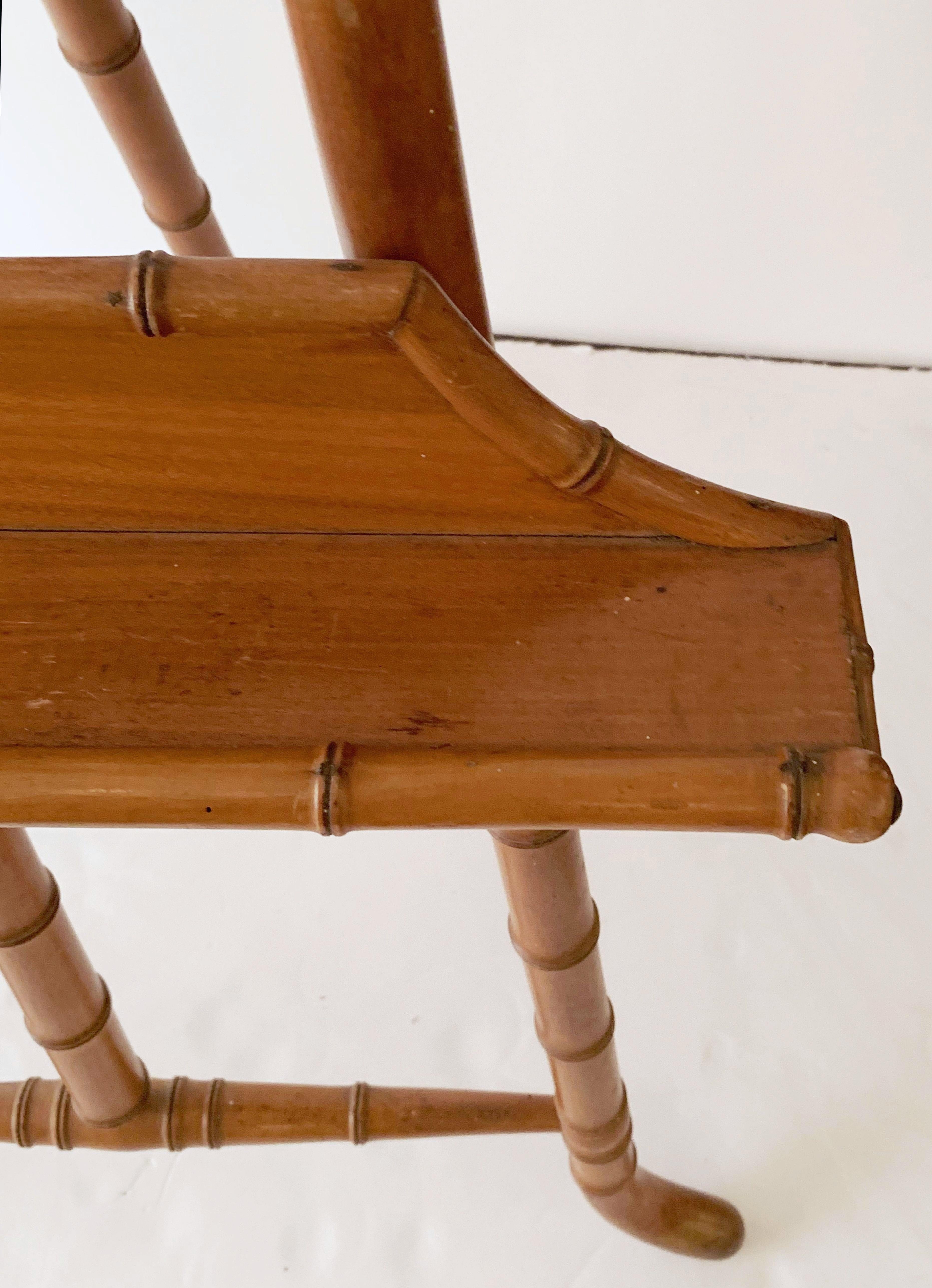 Caballete de imitación de bambú de madera torneada en venta 11