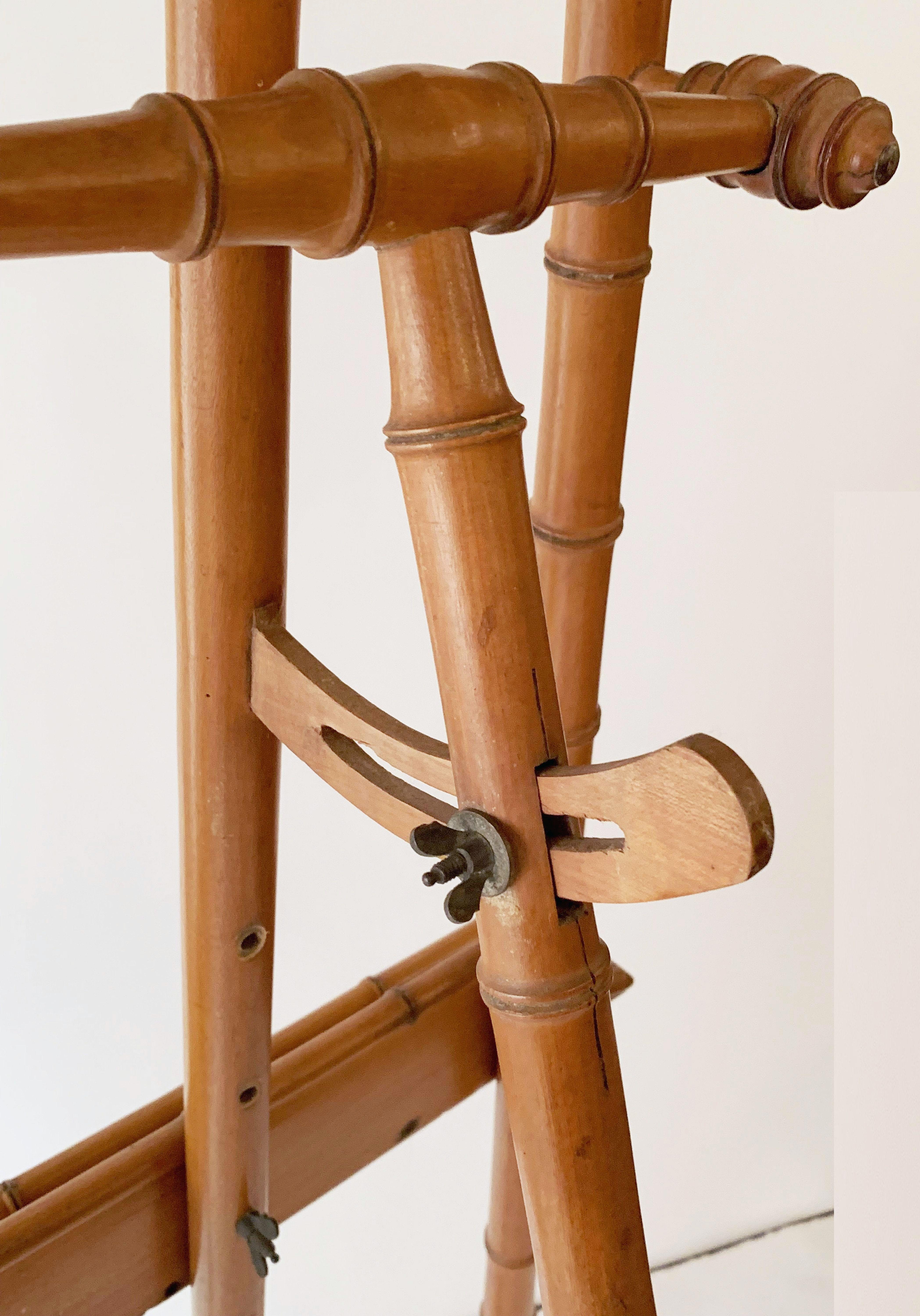 Caballete de imitación de bambú de madera torneada en venta 12