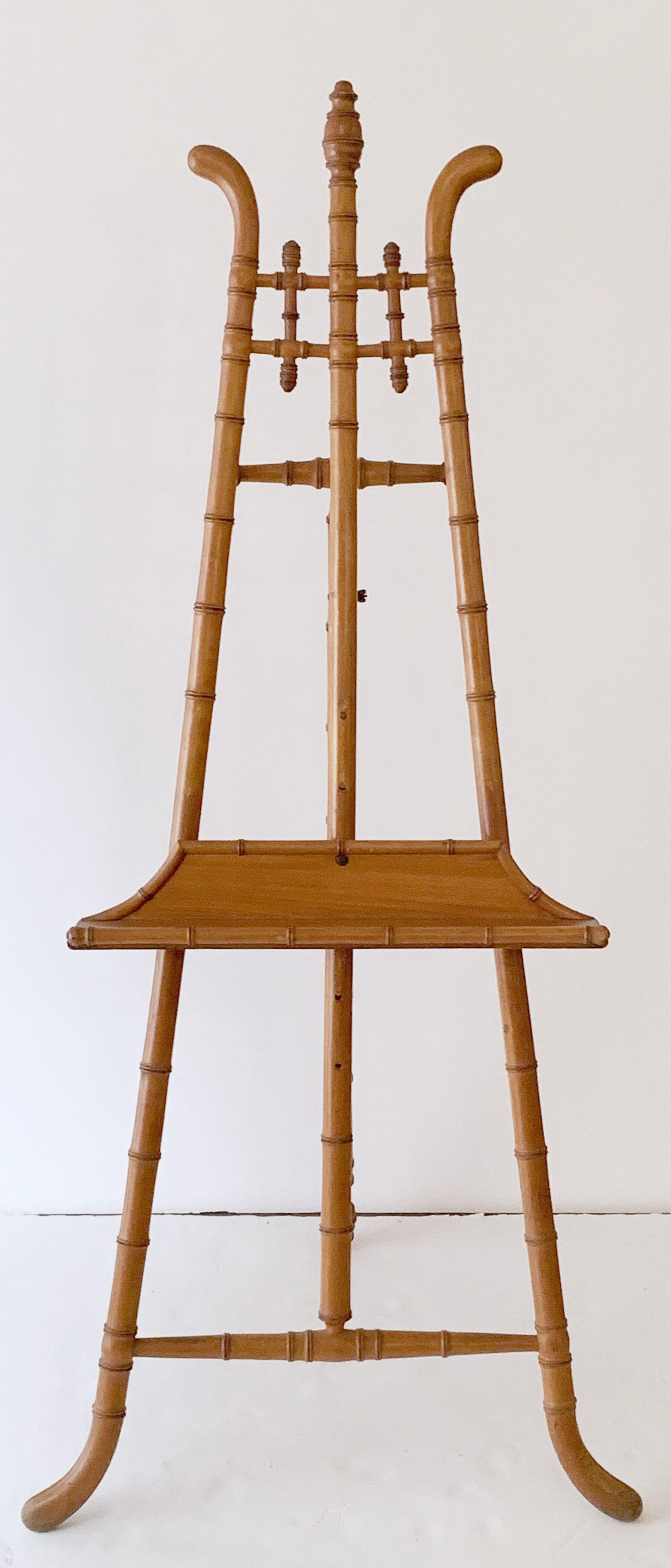 Caballete de imitación de bambú de madera torneada Francés en venta