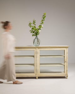 Faux Bamboo Display Vitrine, Wood, French Design, Early 20th Century