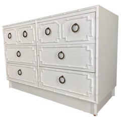 Faux Bamboo Double Dresser by Omega