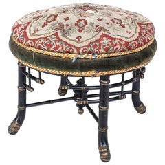 Tabouret/banc en faux bambou (anglais, XIXe siècle)