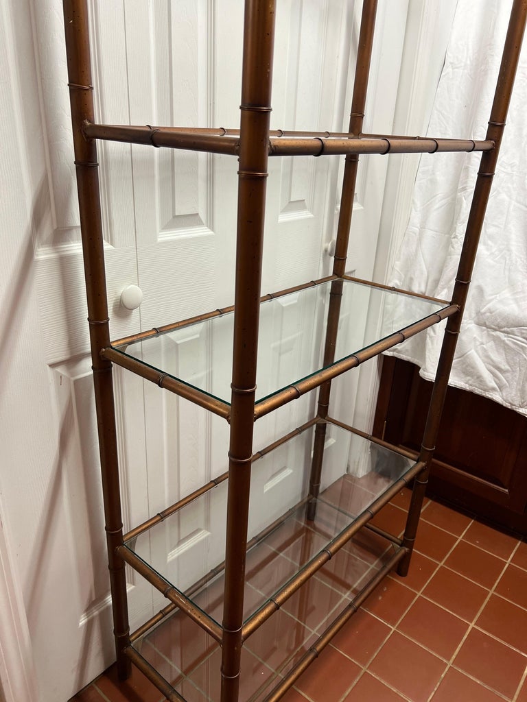 Faux Bamboo Etagere For Sale 6