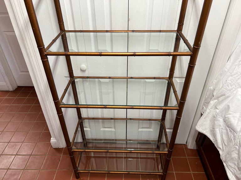 Faux Bamboo Etagere For Sale 12