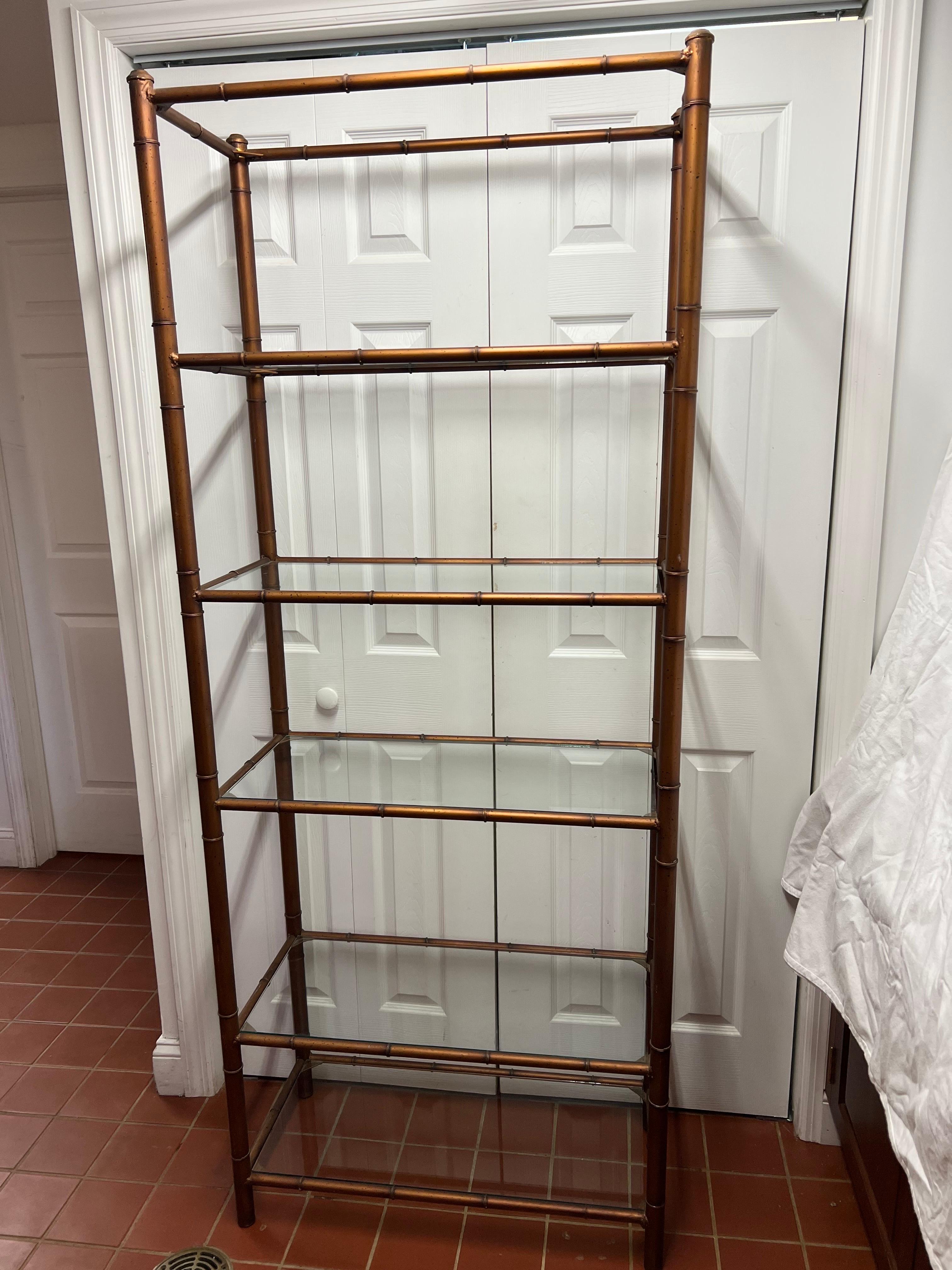 Faux Bamboo Etagere For Sale 1