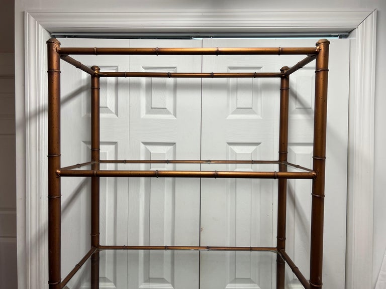 Faux Bamboo Etagere For Sale 3