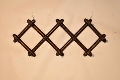 Faux Bamboo Expandable Hat or Coat Rack, Circa 1900