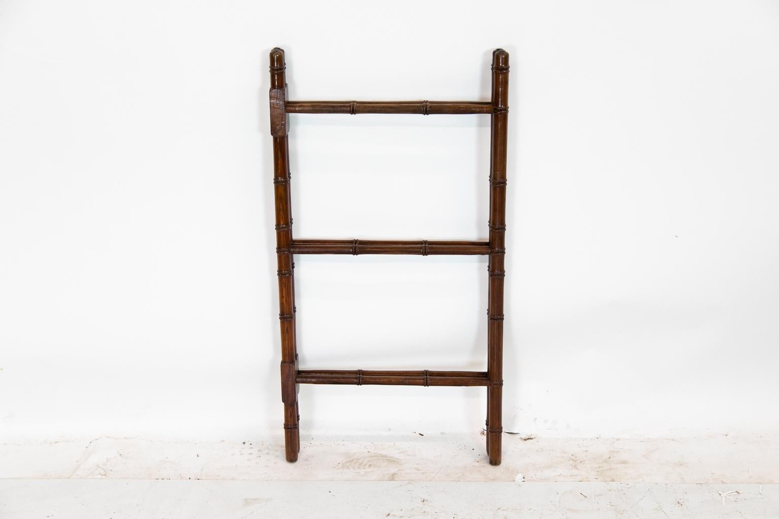 Faux Bamboo Folding Towel Rack 2