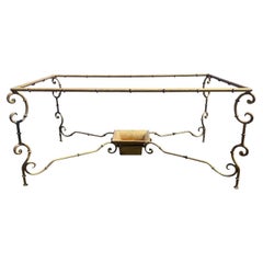 Faux Bamboo Gilt Iron Coffee Table