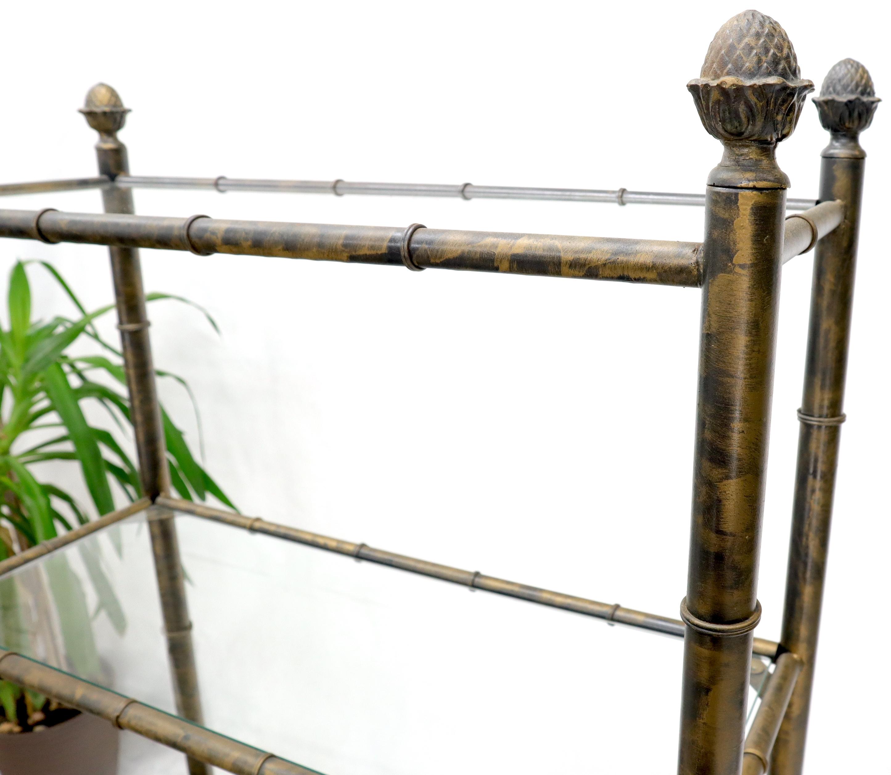 gold bamboo etagere