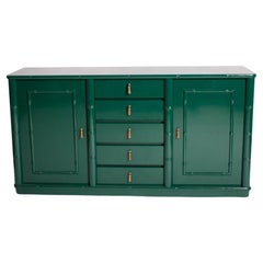 Buffet laqué vert bambou, 1970