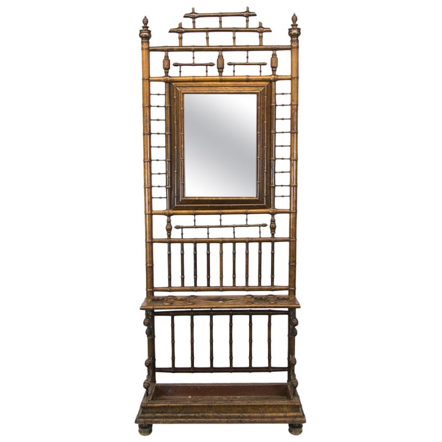 Faux Bamboo Hall Stand