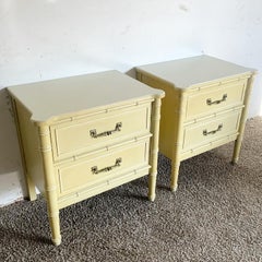 Faux Bamboo Henry Link "Bali Hai" Nighstands by Lexington