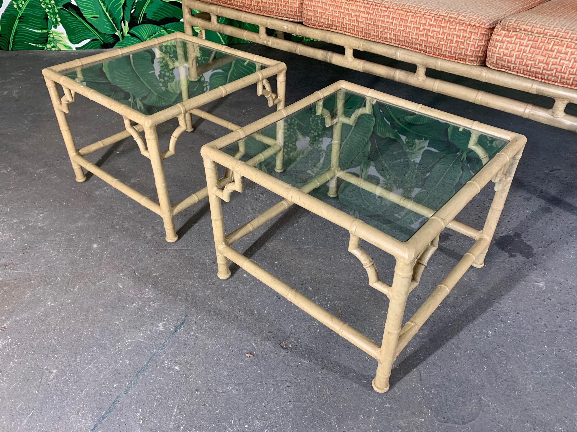 metal bamboo outdoor furniture