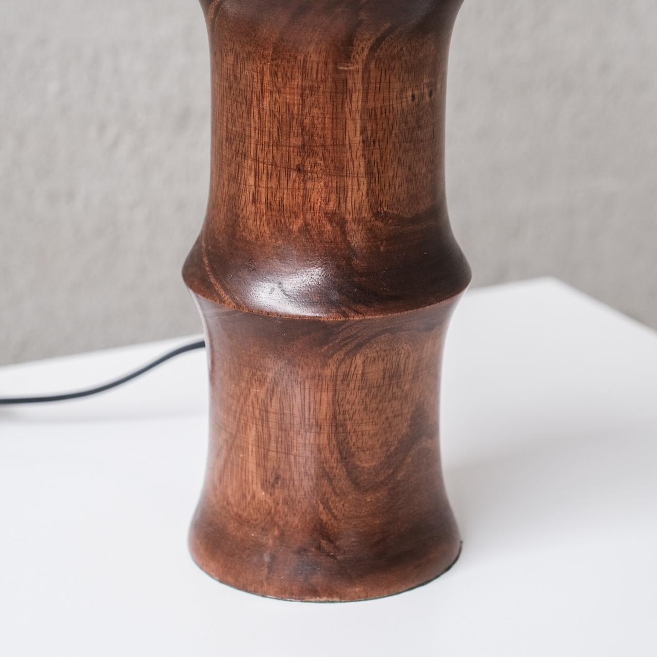 Late 20th Century Faux Bamboo Midcentury French Table Lamp For Sale