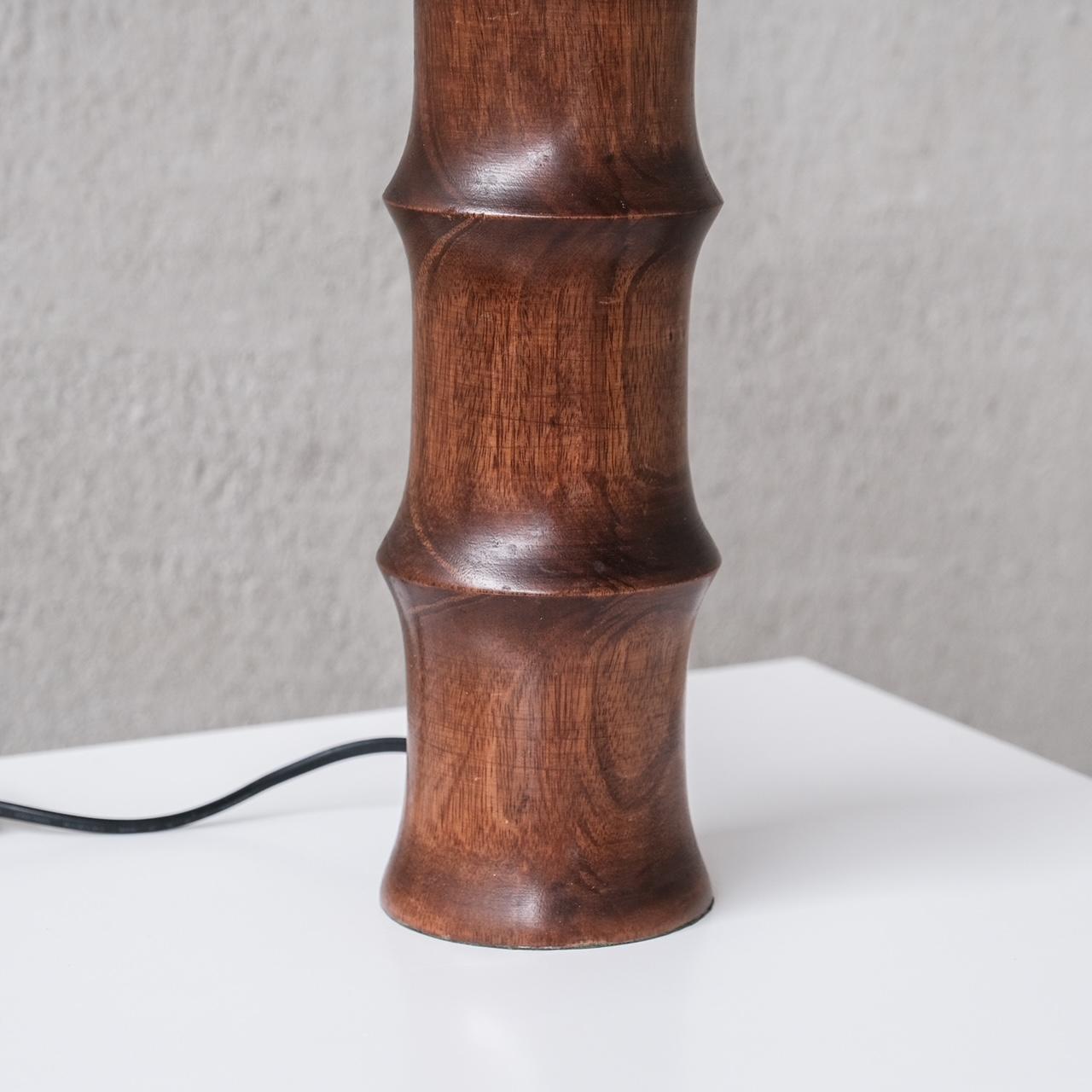 Faux Bamboo Midcentury French Table Lamp For Sale 1