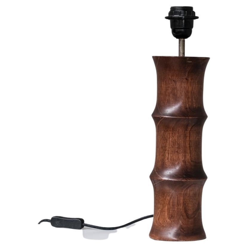 Faux Bamboo Midcentury French Table Lamp For Sale