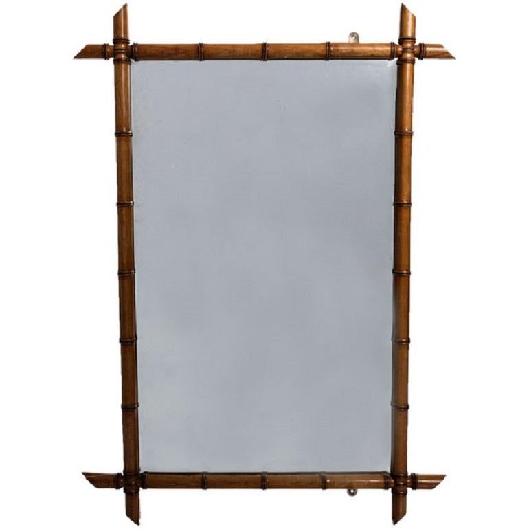Chinoiserie Faux Bamboo Mirror