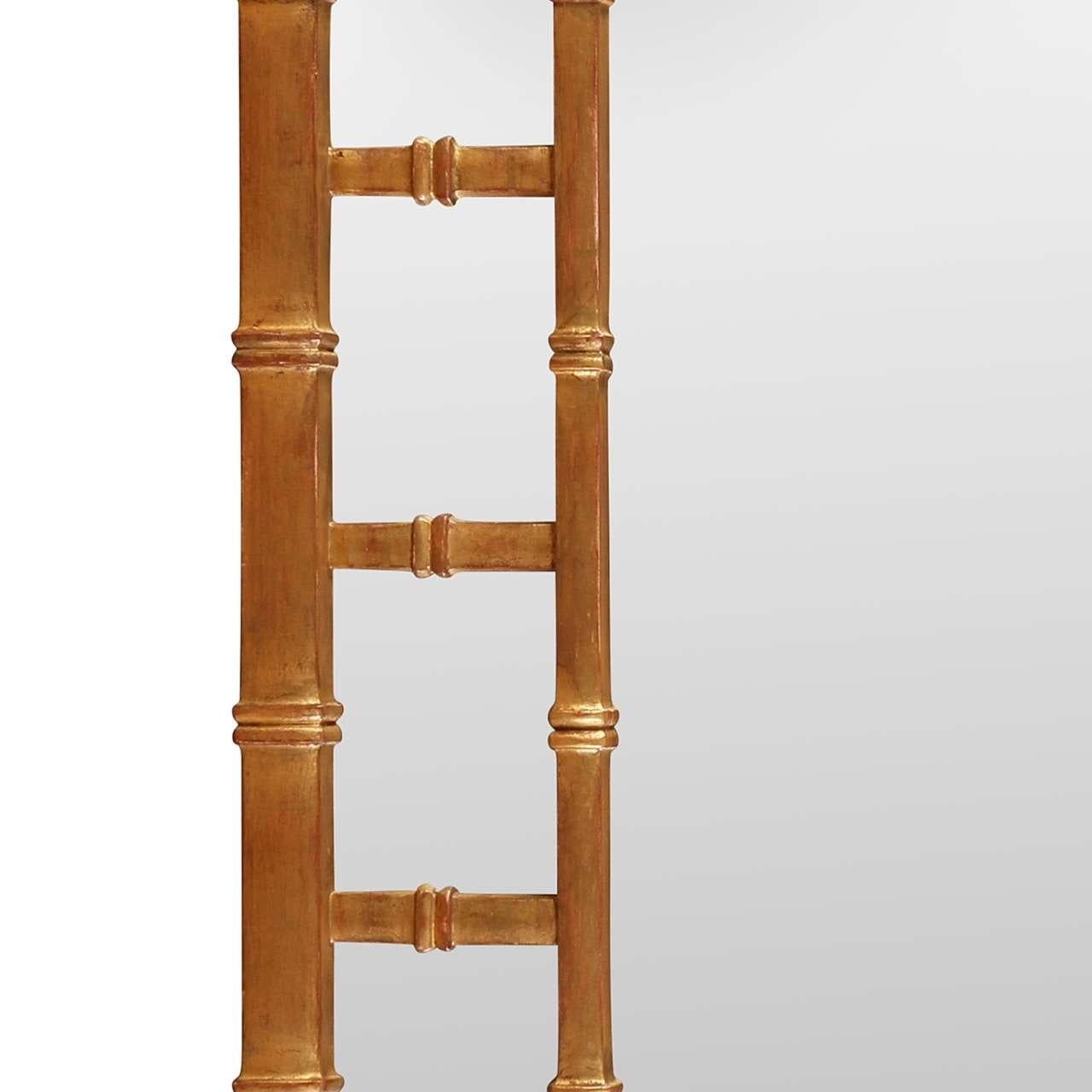 Unknown Faux Bamboo Mirror For Sale