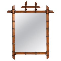 Faux Bamboo Mirror