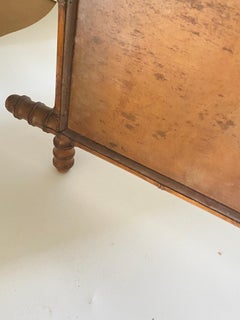 Faux Bamboo Mirror, Medium Size, Brown Color, France, circa 1940