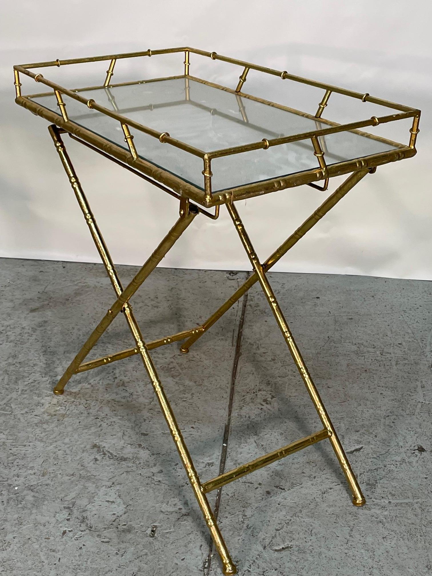 mirrored table tray
