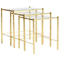 Faux Bamboo Nesting Tables