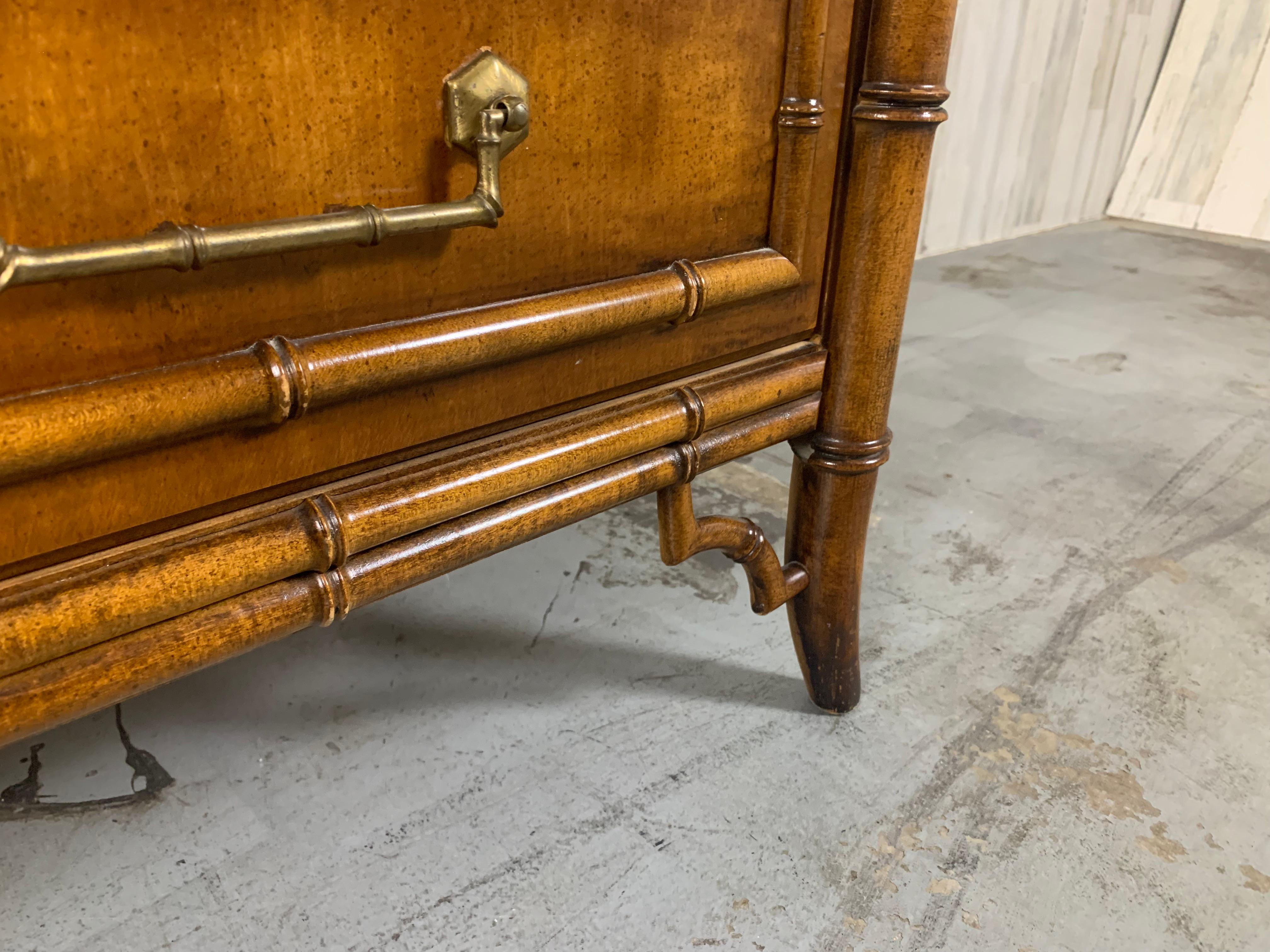 Faux Bamboo Nine Drawer Dresser 10