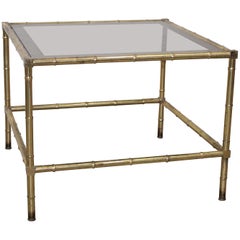 Faux Bamboo Occasional Table, 1950s