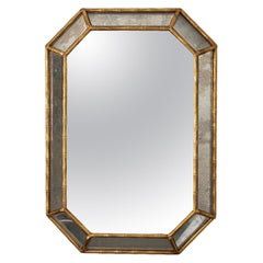 Faux Bamboo Octagonal Mirror
