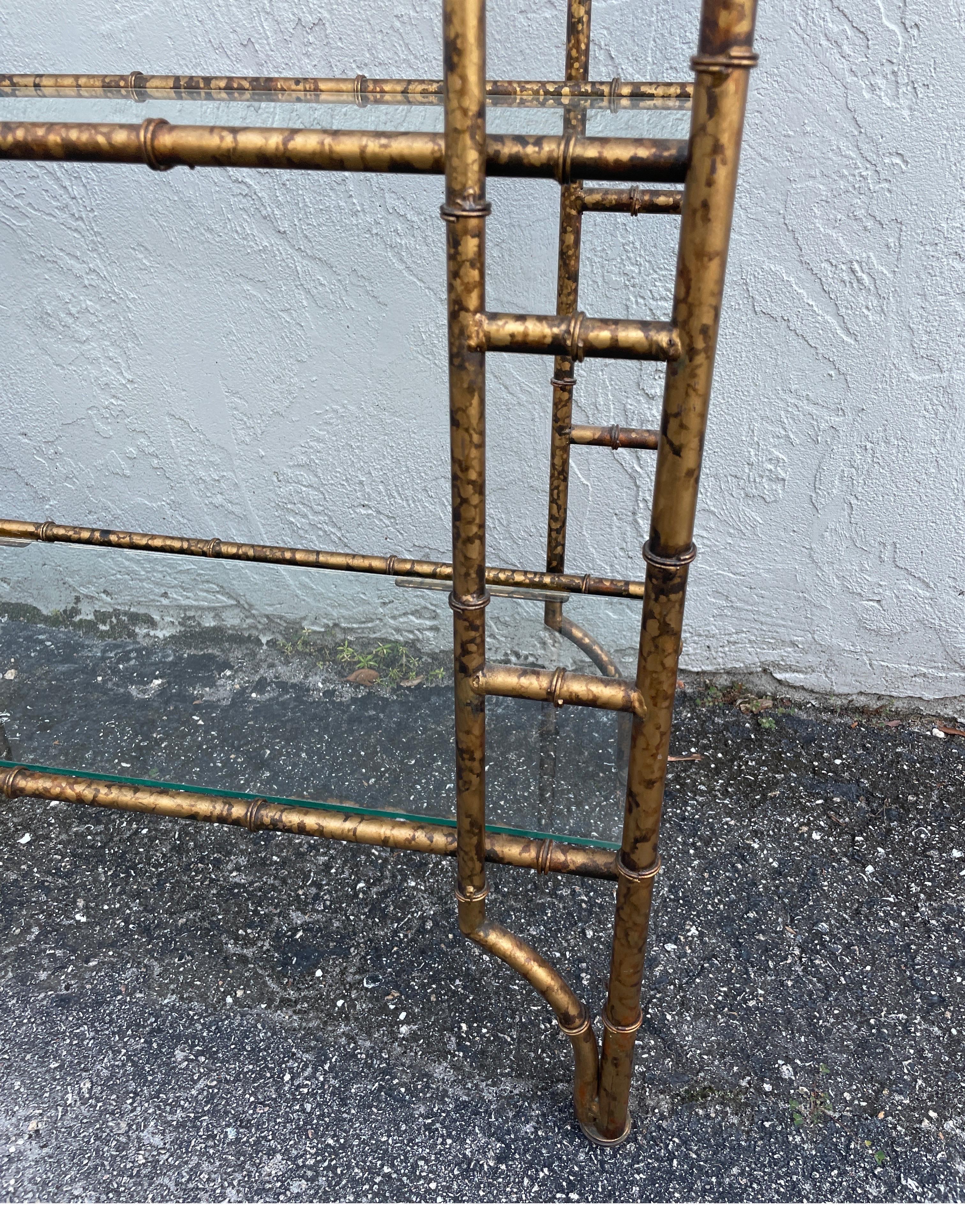 20th Century Faux Bamboo Pagoda Style Etagere
