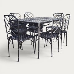 1960s Faux Bamboo Garden Set by Hall Bradley for Brown Jordan