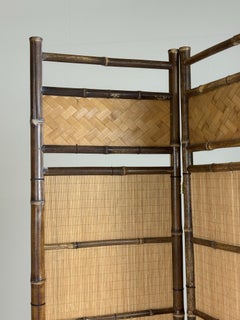 Faux bamboo room divider 1950s