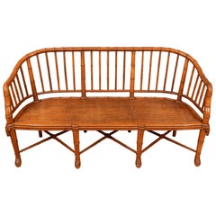 Faux Bamboo Settee