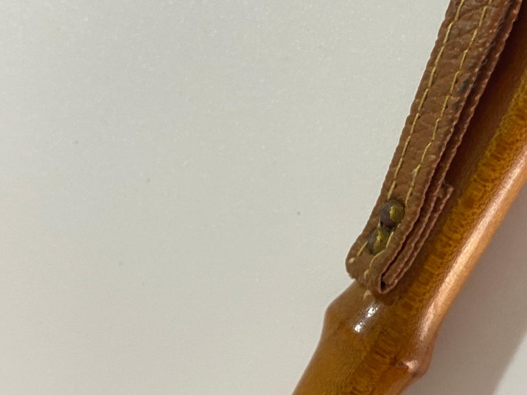 Faux Bamboo Shoe Horn, with Metal and Brass Ornaments, France 1970 For